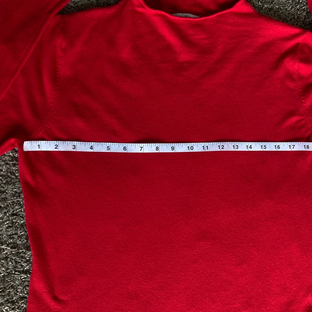 Vita Milano Red Knit Sweater – Size XL - Picture 3 of 6